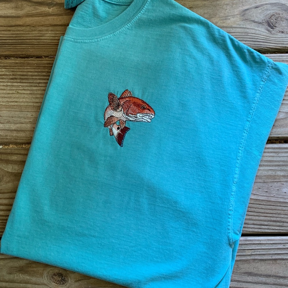 Redfish Embroidery Shirt